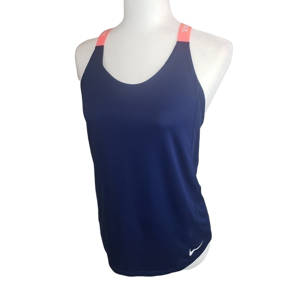 NIKE DRI-FIT Criss-cross Athletic Workout Tank Top Size S